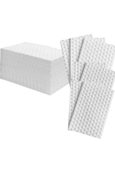 Generic 50Pcs Magic Sponge Eraser Sheets, Melamine Cleaning Sponges with Convex Points - Reusable White Cle