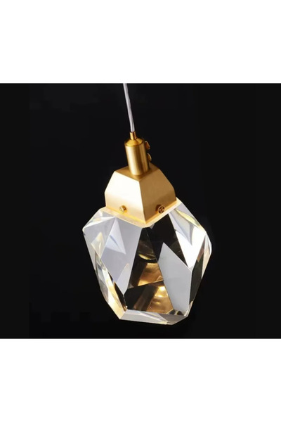 LUXXO Suspensie Crystal, echipata cu LED, 6W, lumina calda (3000K), corp din ...