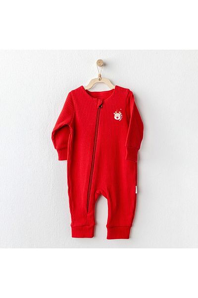 Budi Andywawa Ac25338 Happy Newyear Baby Romper Red