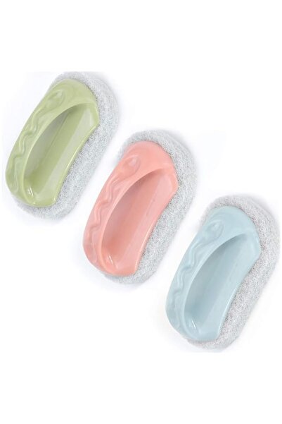 Generic فرشاة إسفنجية بمقابض من 6 قطع من Tazweeq، متعددة الأغراض لتنظيف حوض ا...