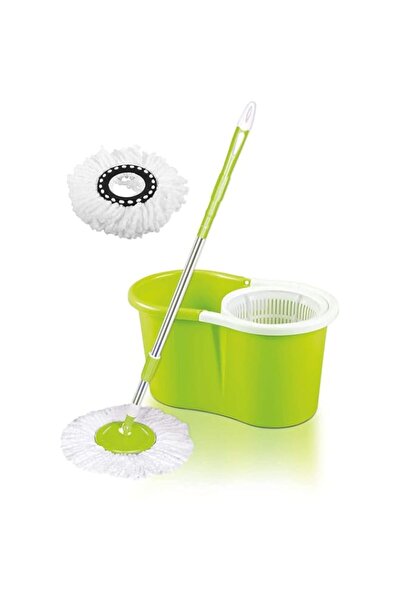 Generic مجموعة ممسحة ودلو سهل الدوران من كلينو، دلو ممسحة دوار 360 درجة، ضغط ...