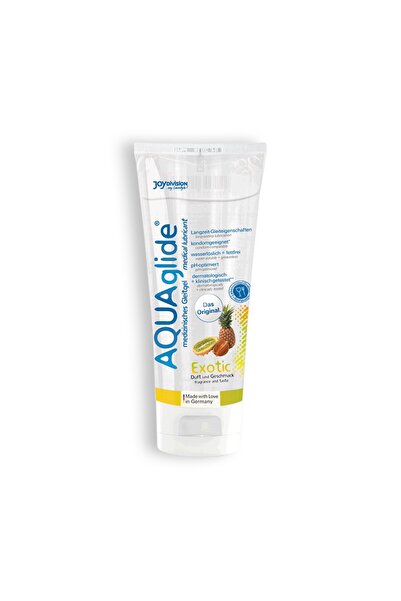 AquaGlide Lubrifiant Pe Baza de Apa cu Aroma Exotica, Testat Dermatologic, EX...
