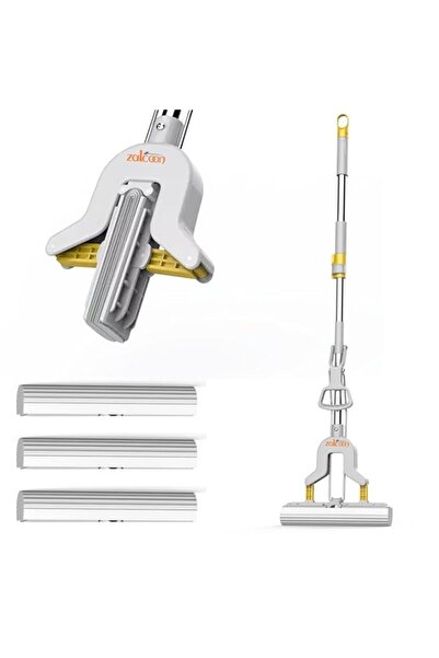 Generic ممسحة زالكون إسفنجية قابلة للطي من مادة PVA بطول ٢٨ سم، بمقبض تلسكوبي...