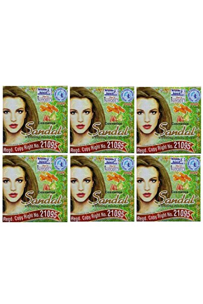 Sandal كريم تبييض الجمال لبشرة متوهجة وإزالة العيوب 30 جرام (عبوة من 6 قطع)