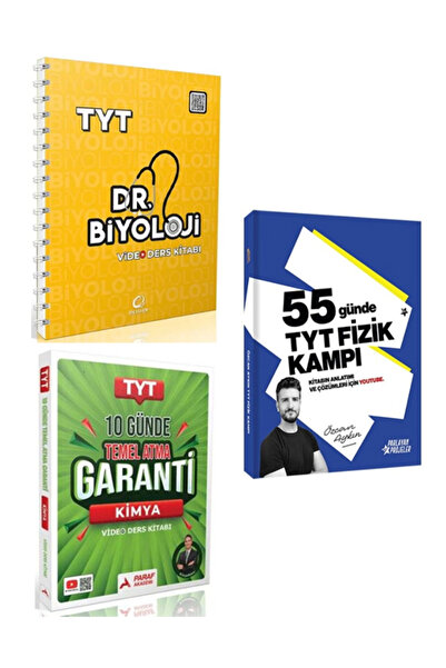 Anla Kazan Yayınları 2026 TYT Video Kamp DR. Biyoloji + Parlayan 55 Günde Fiz...