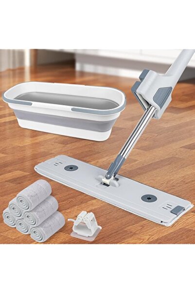 Generic ممسحة أرضية مسطحة ودلو مع مجموعة عصر من ماوناي، غسيل بدون استخدام الي...