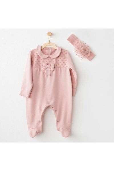 Budi Andywawa Ac26242 Little Leopard Jumpsuit Suit Pink