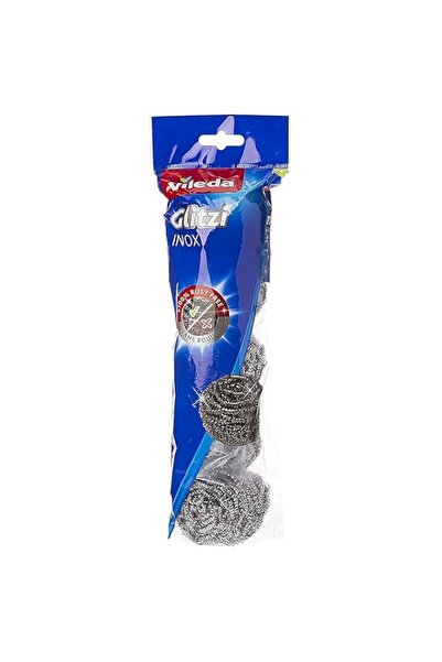 Generic Vileda Glitzi Inox Spiral Scourer 5Pcs, Stainless Steel, Anti-Burn Cl...