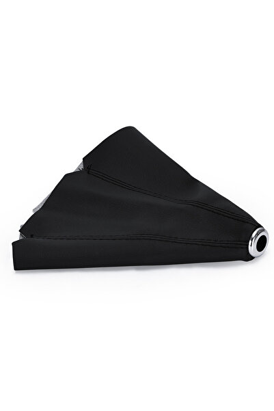 Choice PU Leather Black 16mm Universal Suede Leather Car Gear Shift Collars Carbon Fiber Auto Car Manual St