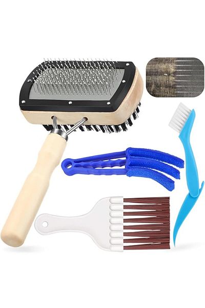 Generic Tazweeq AC Cleaning Tool Kit, Includes 1 Double-Sided Condenser Evaporator Coil Cleaning Brush And