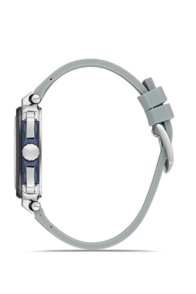 FERRO Gray Silicone Cord Men's Wristwatch Fm11572Dwt-Zt2 Functions Active 3 Atm Water Resistant