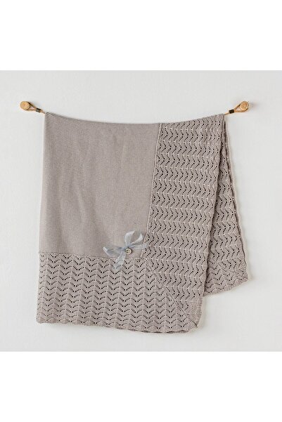 BUDİ HOME Andywawa AC24329 Knitwear Baby Blanket 100x90 Gray