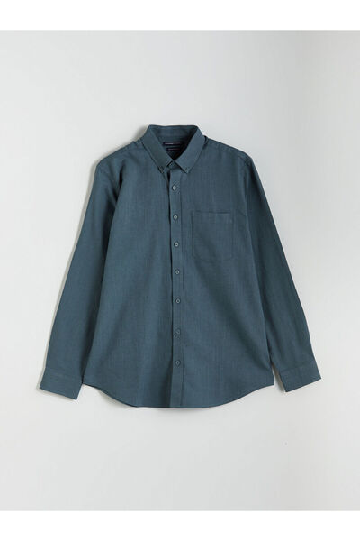 LC Waikiki Quality Parts from Celebi Store |   Regular Fit Long Sleeve Linen Blend Men's Shirt