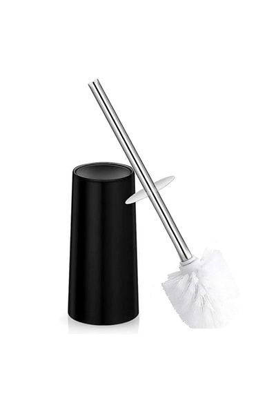 Generic Aputue Toilet Brush and Holder Set, Portable Toilet Bowl Brush, Floor Standing Stainless Toilet Bru