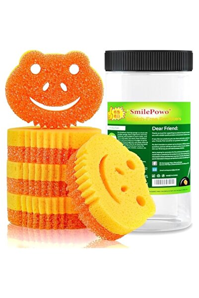 Generic إسفنجة تنظيف يلاجوي، إسفنجة مطبخ مزدوجة الجوانب للتحكم في درجة الحرار...