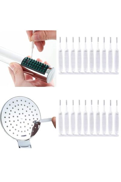 Generic فرشاة تنظيف رأس الدش من ديفسيدار، 20 قطعة، فرشاة تنظيف مضادة للانسداد...