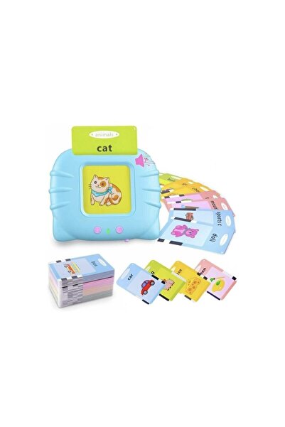 OEM English Language Learning Device, 112 flashcards for kids, vocal function, blue