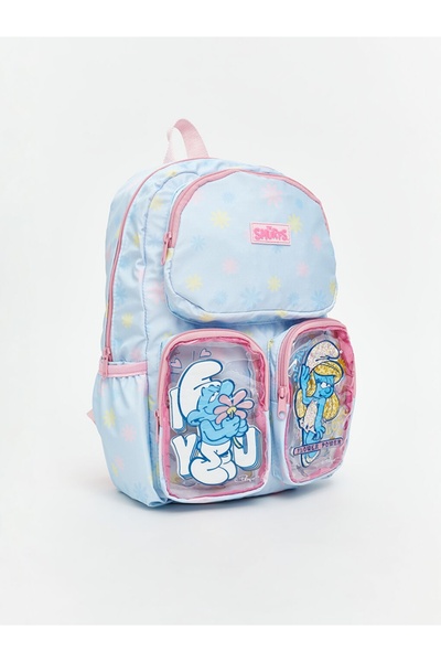 LC Waikiki Lcw Accessories New Season Smurfs Printed Girl's School Bag