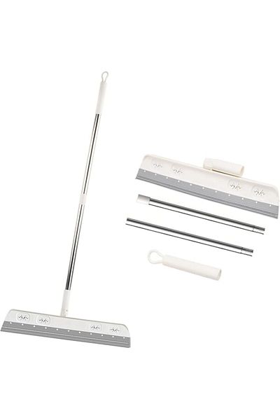 Generic Aputue Shower Scraper with Long Handle, Durable Professional Foam Water Squeegee Floor, Detachable