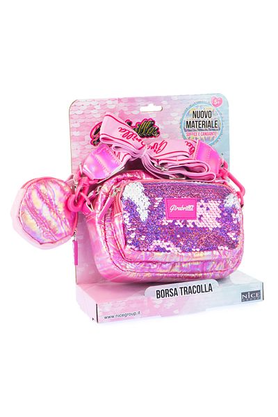 NİCE Girabrilla clutch bag and coin purse - quilted, with reversible sequins