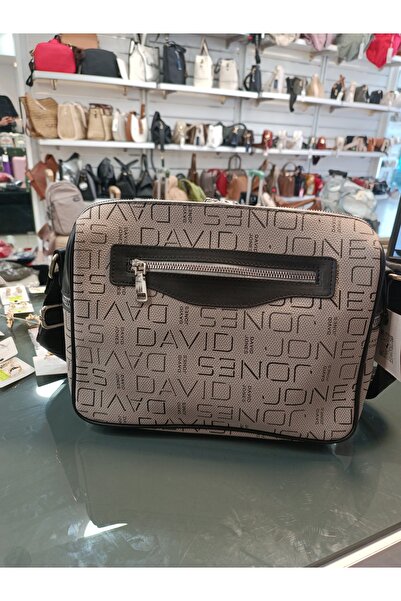 David Jones Çapraz Postacı Çantası Açık Gri