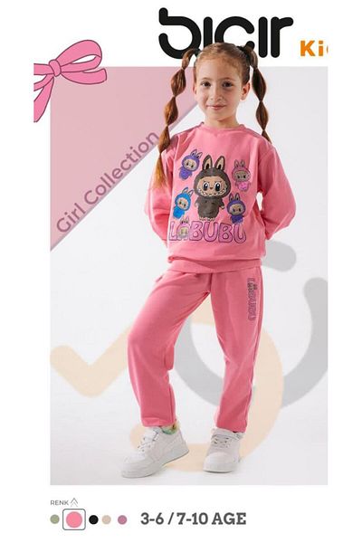 Alpbebe Labubu 2 thread pocket detailed tracksuit set - fuchsia
