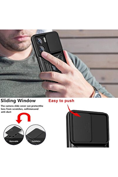 OEM Protective Case for Oppo A57/A57s/OnePlus Nord N20 SE - Grip Pro CamShield G1415, Black