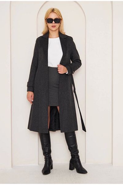 STILVANA LONG STRAIGHT CASH COAT