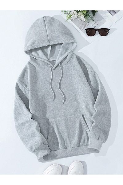 aynewmoda Butterfly and letter Printed women's fleece Hooded top