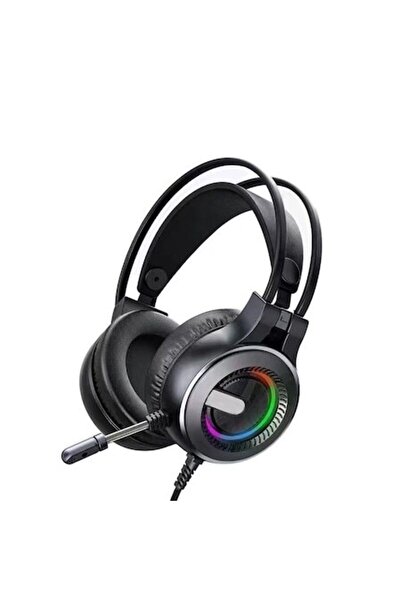 GERICOM Căști de gaming cu fir, cu lumini LED RGB