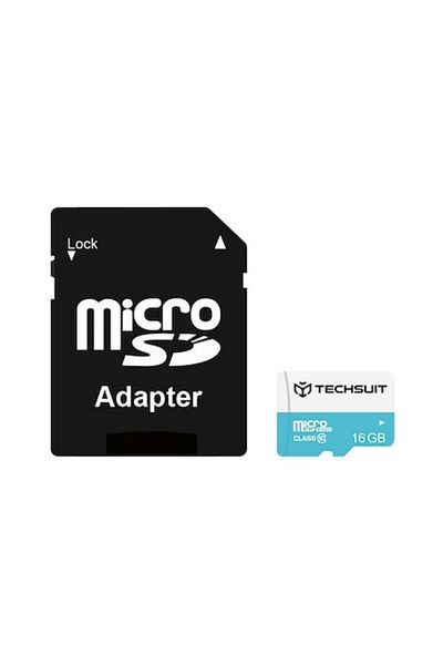 GERICOM Memory Card for Phone, Tablet or Camera, Class 10, 16GB Storage, with Adapter, Black