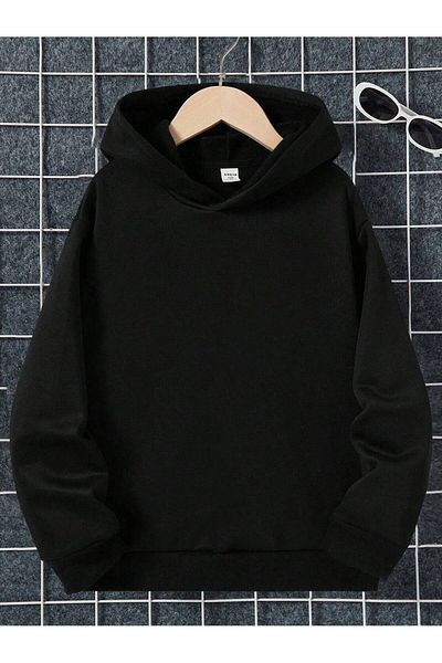 aynewmoda Boys' Casual Printed Long Sleeve Hooded Sweatshirt for Autumn and Winter
