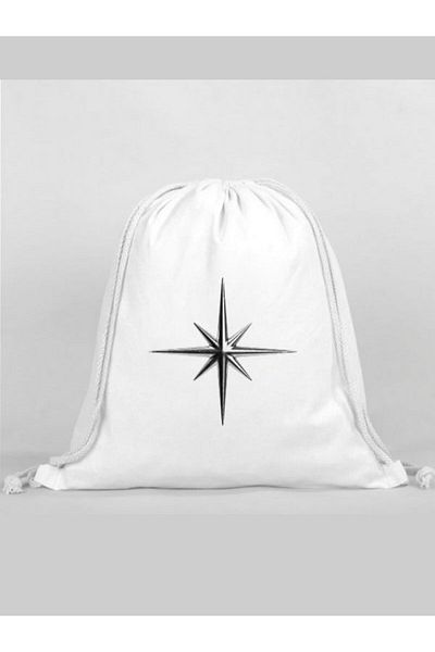 Özcan Tasarım Star Printed Backpack - Drawstring Sports Bag