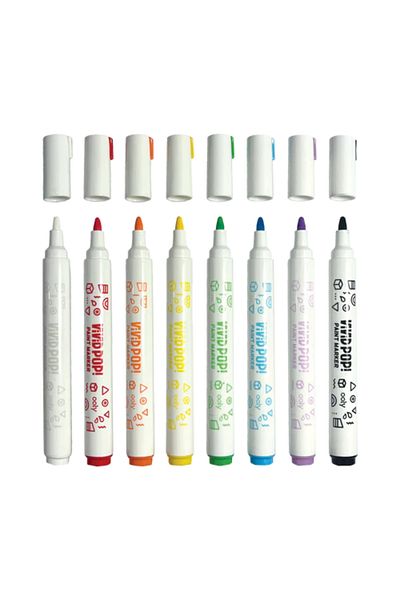 Ooly Vivid Pop! Paint Markers - Set of 8, Classic