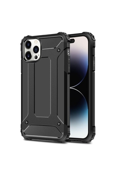 OEM Θήκη iPhone 14 Pro, Techsuit Hybrid Armor, μαύρη