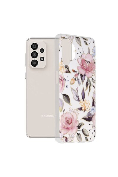OEM Carcasă de protecție pentru Samsung Galaxy A13 4G, poliuretan, alb Chloe