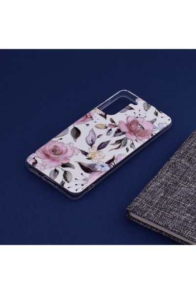 OEM Carcasă de protecție pentru Samsung Galaxy S21 Plus 5G, UltraX, seria Marble, alb Chloe