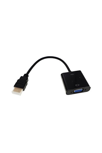 OEM Cablu adaptor HDMI mascul cu 19 pini la VGA feminin cu 15 pini, negru