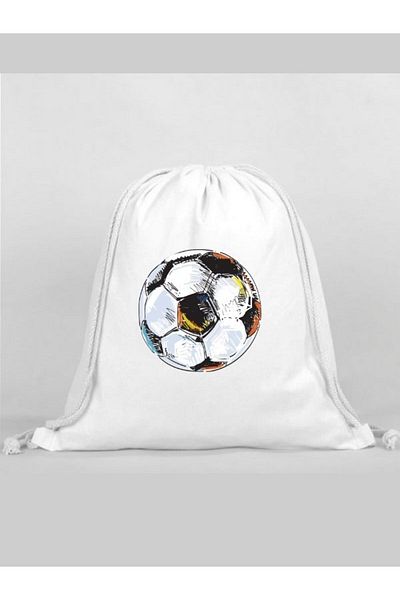 Özcan Tasarım Football Printed Backpack - Drawstring Sports Bag