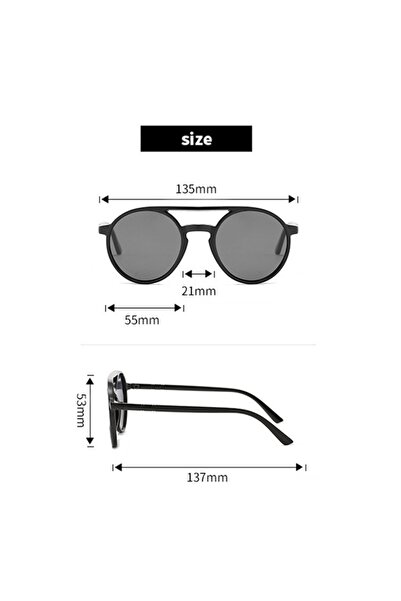 GERICOM Women's Polarized Sunglasses, Plastic, Round, Yellow/Gray