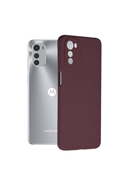 OEM Θήκη για Motorola Moto E32/E32s, Σιλικόνης, Δαμασκηνί Μωβ