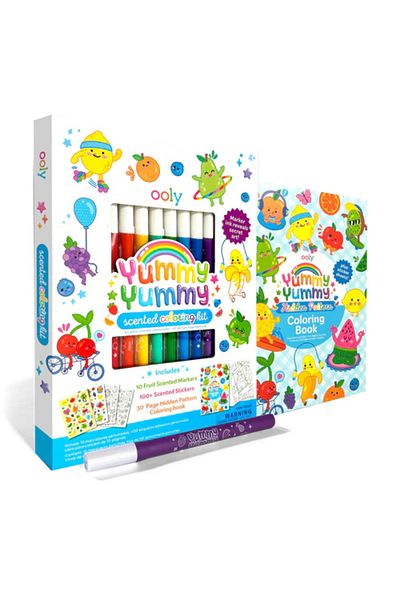 Ooly Set de Colorat Parfumat Yummy Yummy – 3 în 1