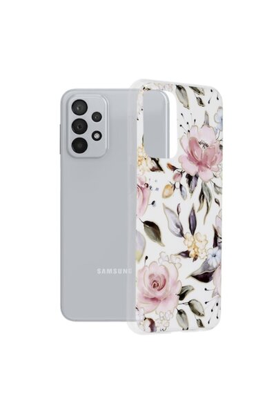 OEM Carcasă de protecție pentru Samsung Galaxy A23/A23 5G, UltraX, seria Marble, G2287, termoplastic, Chloe Whi