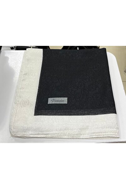 Gül Eşarp Monogram eşarp dokuma kumaş kendinden desenli