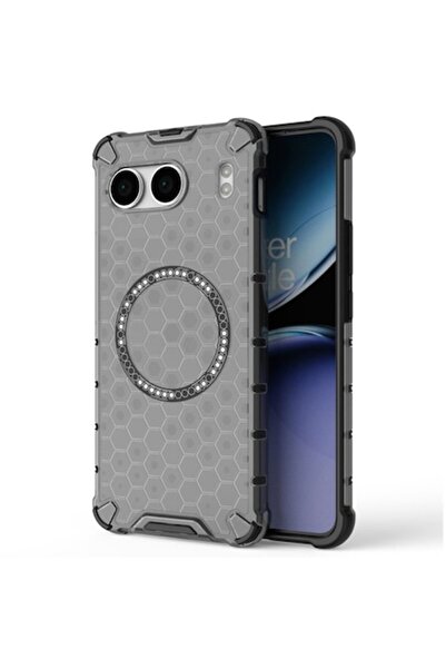 CLOUD Carcasă transparentă pentru OnePlus Nord 4, J76, metalică, neagră