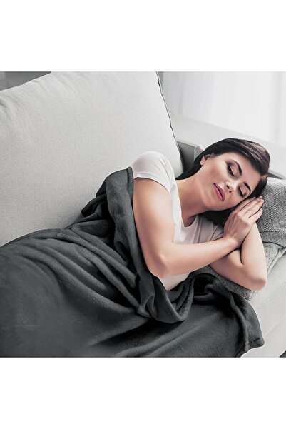 zola Thick and fluffy blanket, Zola, size 160 x 200 cm, polyester, gray