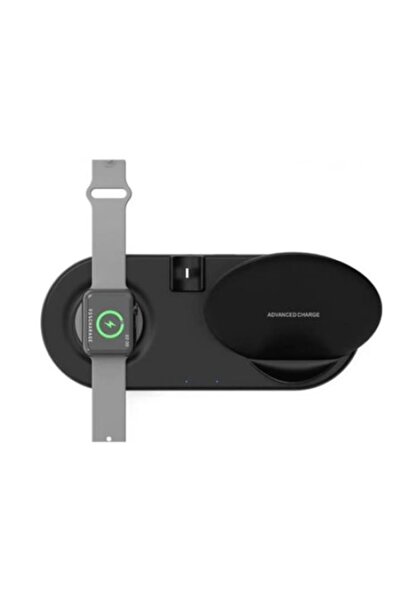 SOHO Wireless Charging Station 5in1, USB QC2.0, for iPhone/Airpods/Apple Watch/iPad, Black