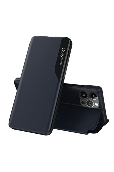 OEM Husă pentru iPhone 14 Pro, seria Techsuit eFold, albastru închis