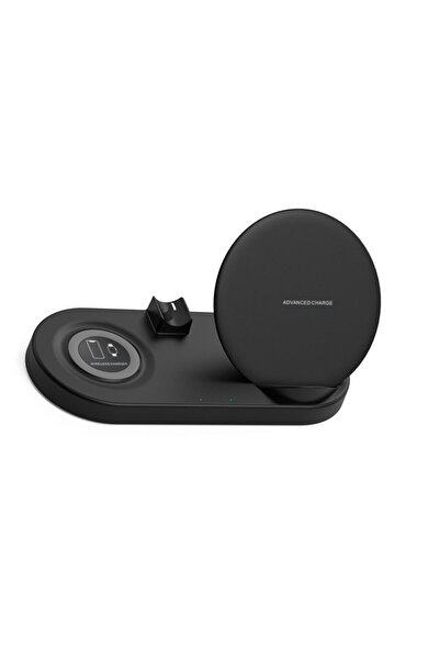SOHO Wireless Charging Station 5in1, USB QC2.0, for iPhone/Airpods/Apple Watch/iPad, Black