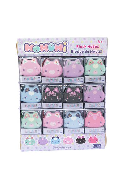 NİCE Momomi mini diary – kitty keychain, soft diary with chain